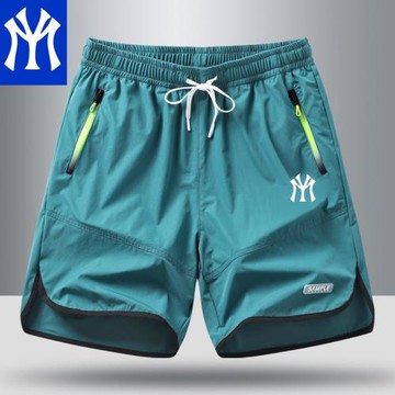 奧萊專柜男士短褲外穿夏季新品冰絲速干五分褲男大碼寬松透氣帥氣