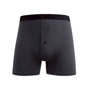 奈米銅抗菌開襟平口男內褲 - M / 黑
