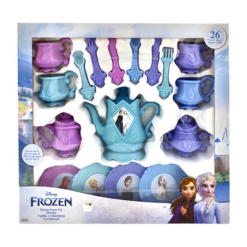 Jakks Pacific 家家酒用具 豪華午茶組 26件餐具組 適合4人  1組  冰雪奇緣 多色