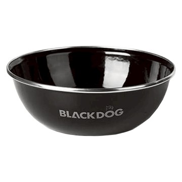 BLACK DOG 黑狗 琺瑯碗 450ml  黑色  1個