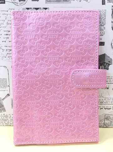 【震撼精品百貨】Hello Kitty 凱蒂貓~kitty證件套-雕浮粉色#65141
