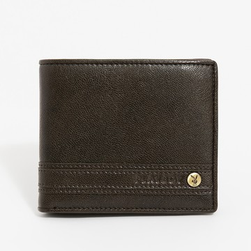 PLAYBOY - 中翻短夾  Impeccable系列 - 咖色/152-0313-60-2