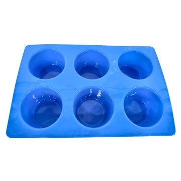 AHA 一法 6杯矽膠模 大  食品級矽膠 耐熱230度 耐冷-40度 適用蛋糕模與皂模  1071  1個