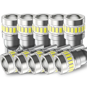 【超值十隻裝】超亮汽車 機車 貨車 客車 12V 24V LED示寬燈 T10 魚眼小燈示廓燈 W5W 車內閱讀燈 牌照