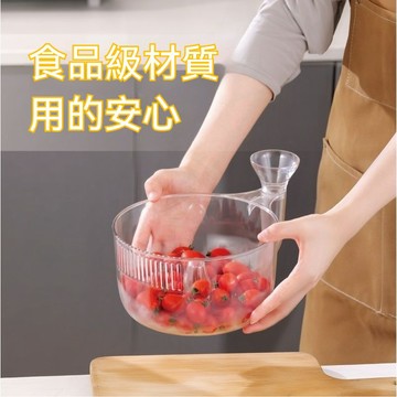 桃園有貨 自動清洗 蔬果清洗 蝸牛瀝水籃 懶人清洗籃 自動清洗瀝水籃 創意瀝水籃 廚房瀝水籃 水果盆 蔬果籃 濾水籃