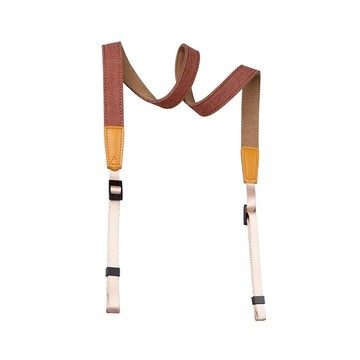 城市漫遊 寬版相機背帶(C)-文青棕  1個