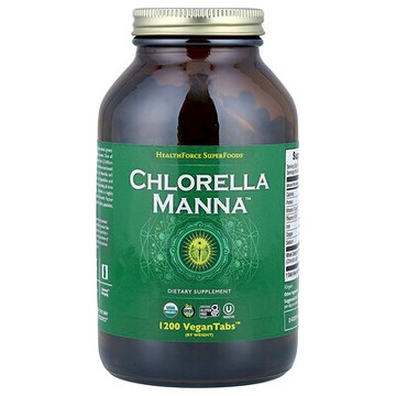 HealthForce Superfoods, Chlorella Manna™，1,200 片 VeganTabs™（每片 250 毫克）
