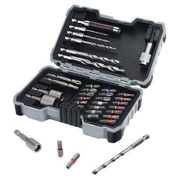 BOSCH 博世 台灣公司貨 35件鐵工鑽頭&起子頭套裝組  1組