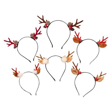 聖誕節小鹿角髮箍(1入) 款式可選【小三美日】