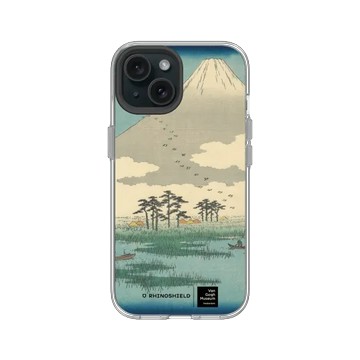 iPhone 15 Clear 透明 - Van Gogh Museum 梵谷博物館 - 吉原：富士沼澤中漂浮島嶼之野 - 歌川廣重