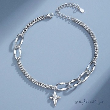 【SoLight鹽青】閃耀星芒守護永恆手鍊 SL334｜福音商品 平安喜樂 忠誠｜精緻的星芒設計，代表了希望與夢想，仿佛在每個夜晚都有一顆星星在守護著你。
