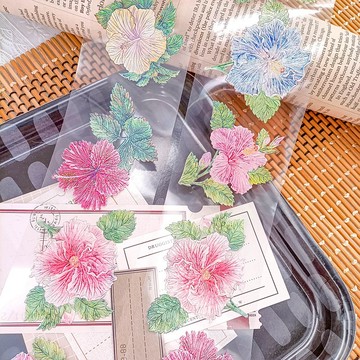 EF067 木槿Hibiscus Syriacus / 裝飾膠帶 Masking Tape