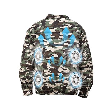 夏季降溫空調服男款帶4個風扇的衣服