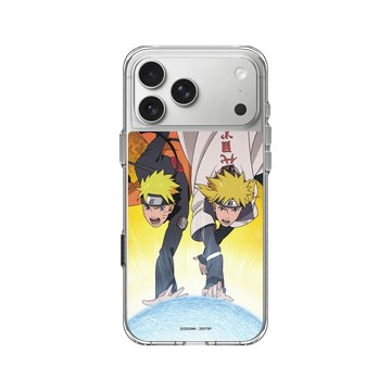 iPhone 17 Pro Max Clear Case（相機按鈕） 透明 - 火影忍者 Naruto - 漩渦鳴人&波風水門
