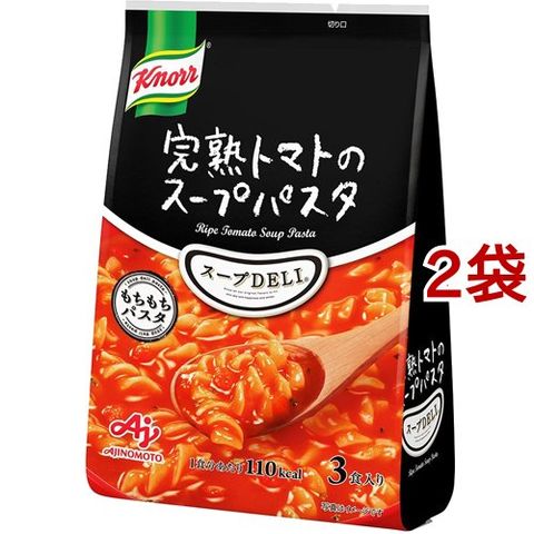 味の素 クノール スープDELI 完熟トマトのスープパスタ (3食入袋) 88.2g