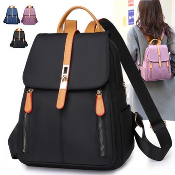 雙肩包女2025新款潮牛津布時尚百搭帆布旅行包防水女士包包小背包