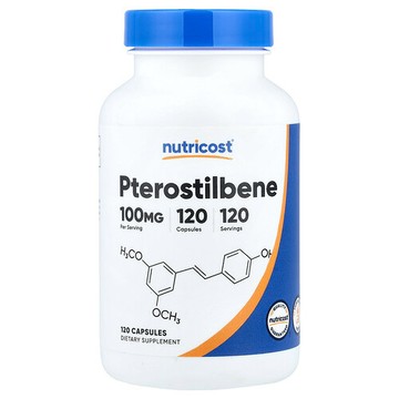 Nutricost, 紫檀芪，100 毫克，120 粒膠囊