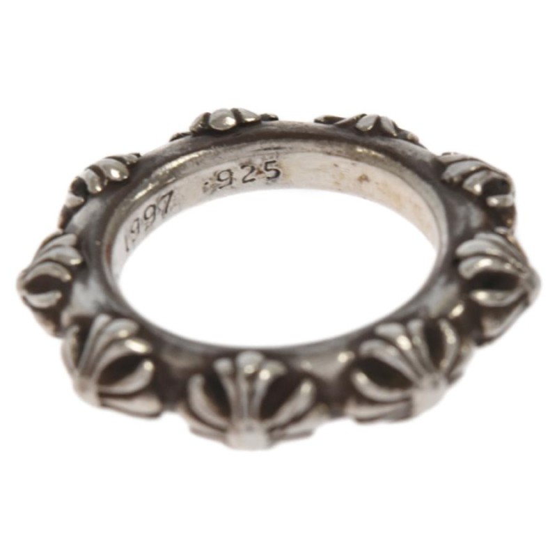 CHROME HEARTS クロムハーツ CRS BAND RING クロスバンドリング シルバー 19号 | LINEブランドカタログ