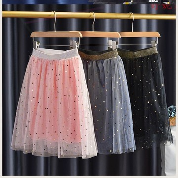 女童紗裙半身裙夏季新款網紅洋氣公主短裙中大兒童蓬蓬裙子夏