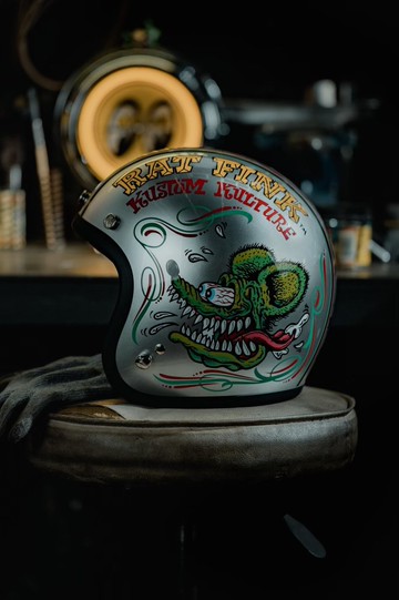 Gallop X Rat Fink 老鼠芬克 聯名限定安全帽 窄版小帽體 銀色