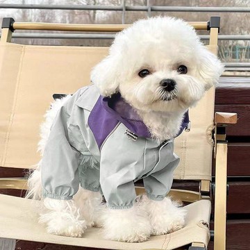 ⚡臺灣出貨⚡狗狗衝鋒衣四腳防水雨衣寵物狗衝鋒衣戶外衣服防髒比熊泰迪柯基