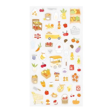 德德小品集 PVC貼紙 生活收藏家 90 x 170mm 10g 3個  山間市集  1組