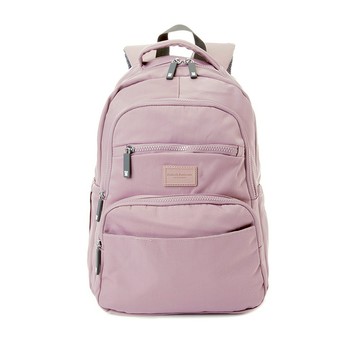 【金安德森】輕甜旅程 多功能隔層大款後背包-紫色
