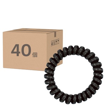 小麥購物 糖果電話線髮圈 D024 小 4g 40個  黑色