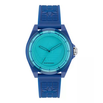 【ADIDAS 愛迪達】Project Four Solar 樹脂錶帶_AOST25528_藍色_41mm