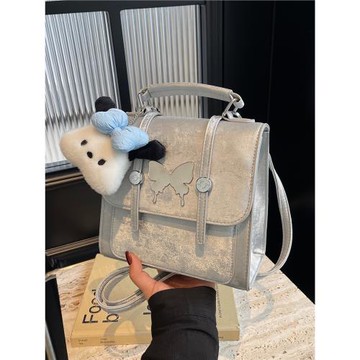 今年流行女式雙肩包2025新款出游旅行后背包學生小書包多用斜挎包