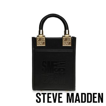 STEVE MADDEN-素面LOGO手提/斜背包 BWEALTH-黑色