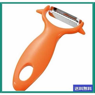 下村工業 日本製 フルベジスマイル キンピラ ピーラー 食洗機 対応 FVS-604 新潟 燕三条製 オレンジ 140*75*20mm