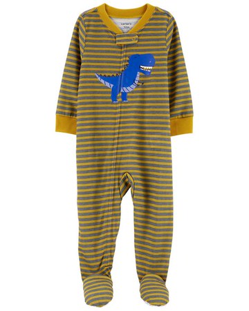 Baby 1-Piece Dinosaur Loose Fit Footie PJs