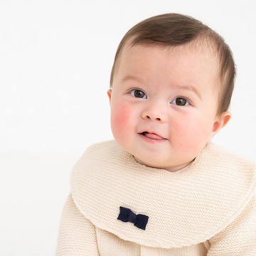 [新品上市!!]Y-1390b 100%有機棉針織圍兜 日本製