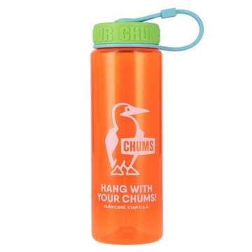 CHUMS Booby Bottle 600ml攜帶式冷水壺 橘/萊姆 CH622124D026