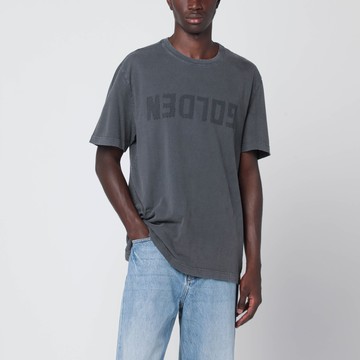 Anthracite grey vintage-effect T-shirt