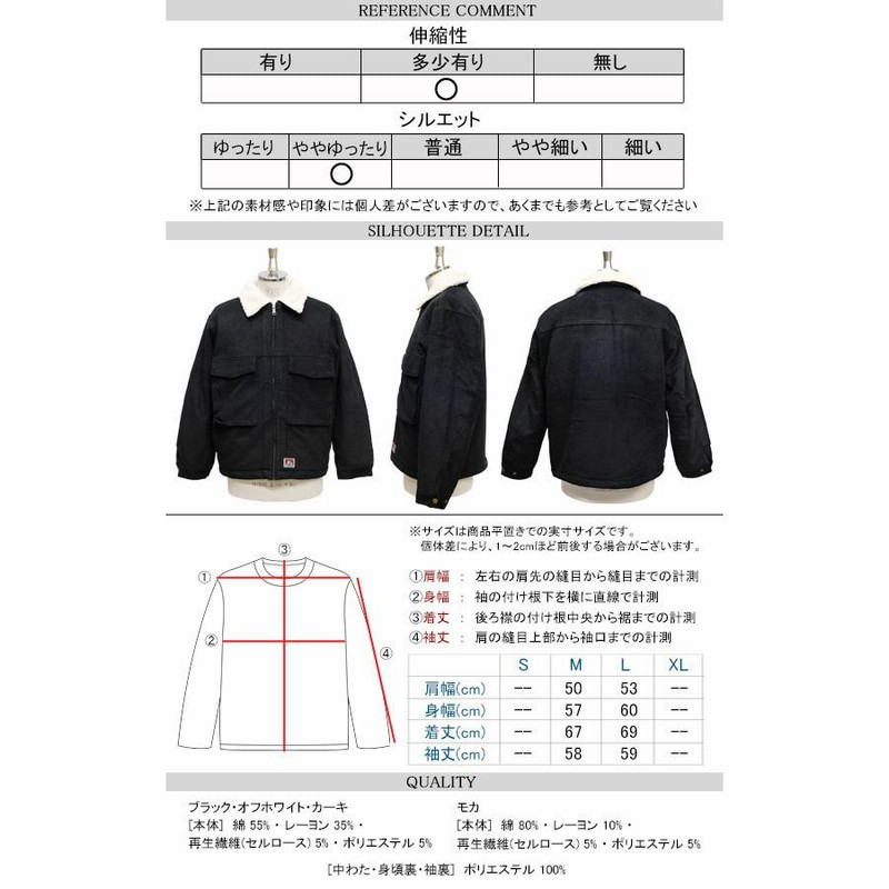 BEN DAVIS ジャケット ベンデイビス 2020AW コーデュロイ