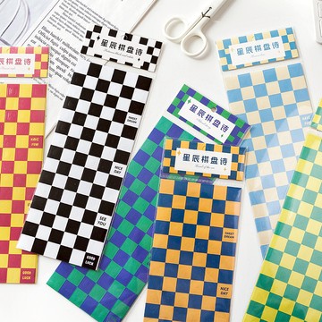 星辰棋盤詩系列 方格 貼紙 格子貼 字母 數字 手帳 裝飾貼 封口貼 咕卡 咕盤 文具小物
