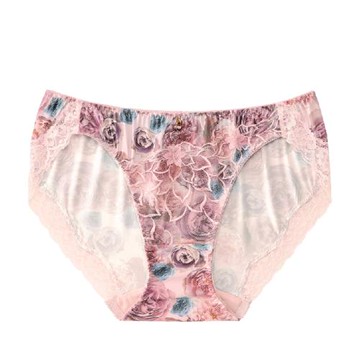 愛美菲露透氣舒適低腰蕾絲花邊內褲女日系三角甜美可愛少女三角褲