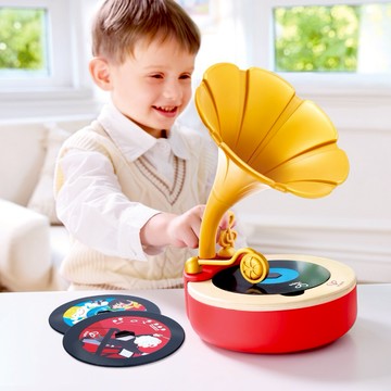 🚚快速出貨【德國Hape】音悅時光留聲機｜生日禮物、週歲禮、音樂玩具