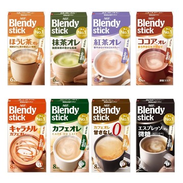 #悠西將# 小盒裝-日本 AGF Blendy stick 即溶 沖泡粉 牛奶 深煎 無糖 微糖 咖啡 拿鐵 紅茶 歐蕾