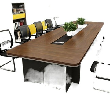 ??快速出貨 可開發票 板式會議桌長桌簡約現代長方形洽談培訓桌大型接待桌辦公桌椅組合