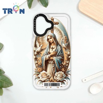 TRON iPhone 16 聖母簡約風 防摔太空載具殼 透白 軟硬 手機殼