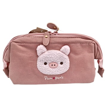 Skater 小豬寬口化妝包 ZGAP1  20 x 12 x 9cm  粉色