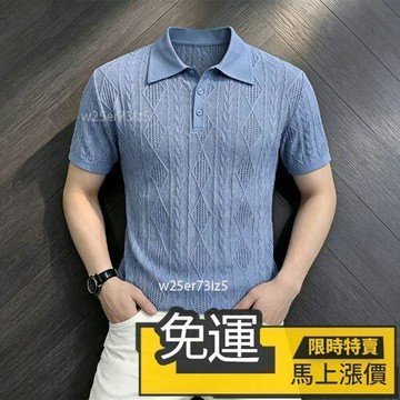 🔥優品🔥痞帥高級感小衆短袖POLO衫男士2026新款個性薄款百搭輕奢風男裝潮