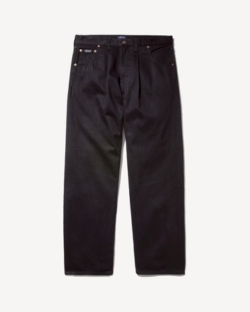 Noah Pleated Jeans Black / 36
