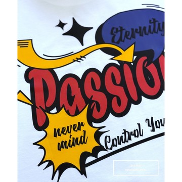 E7th.厚磅英字貼圖符號短T-白(E7S81622503)