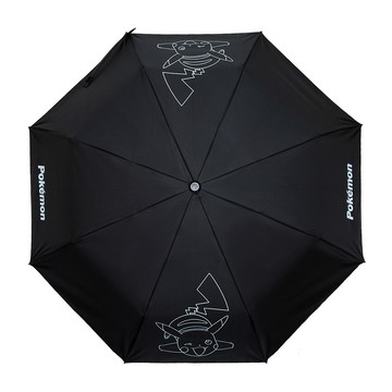 【OUTDOOR】寶可夢Pokemon-夜光皮卡丘晴雨傘-黑色 ODGO21A09BK