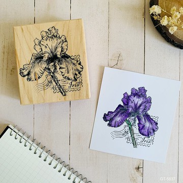 楓木印章-鳶尾花郵票 GT-5837