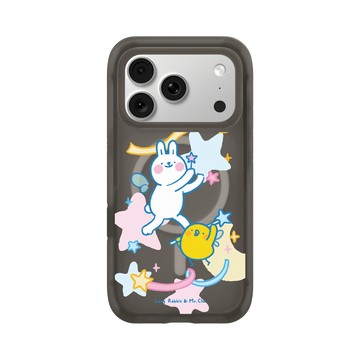 iPhone 18 Pro AirX 本質黑 - 懶散兔與啾先生 Lazy Rabbit and Mr.Chu - 魔法
